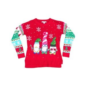 Celebrate Together Gnome‎ Ugly Christmas Sweater Medium Santacore Holidays Party